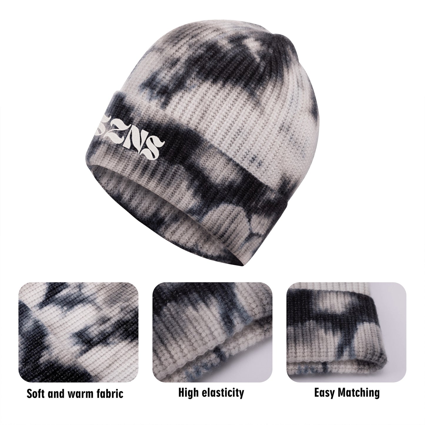 SZNS Embroidered Camo Beanie