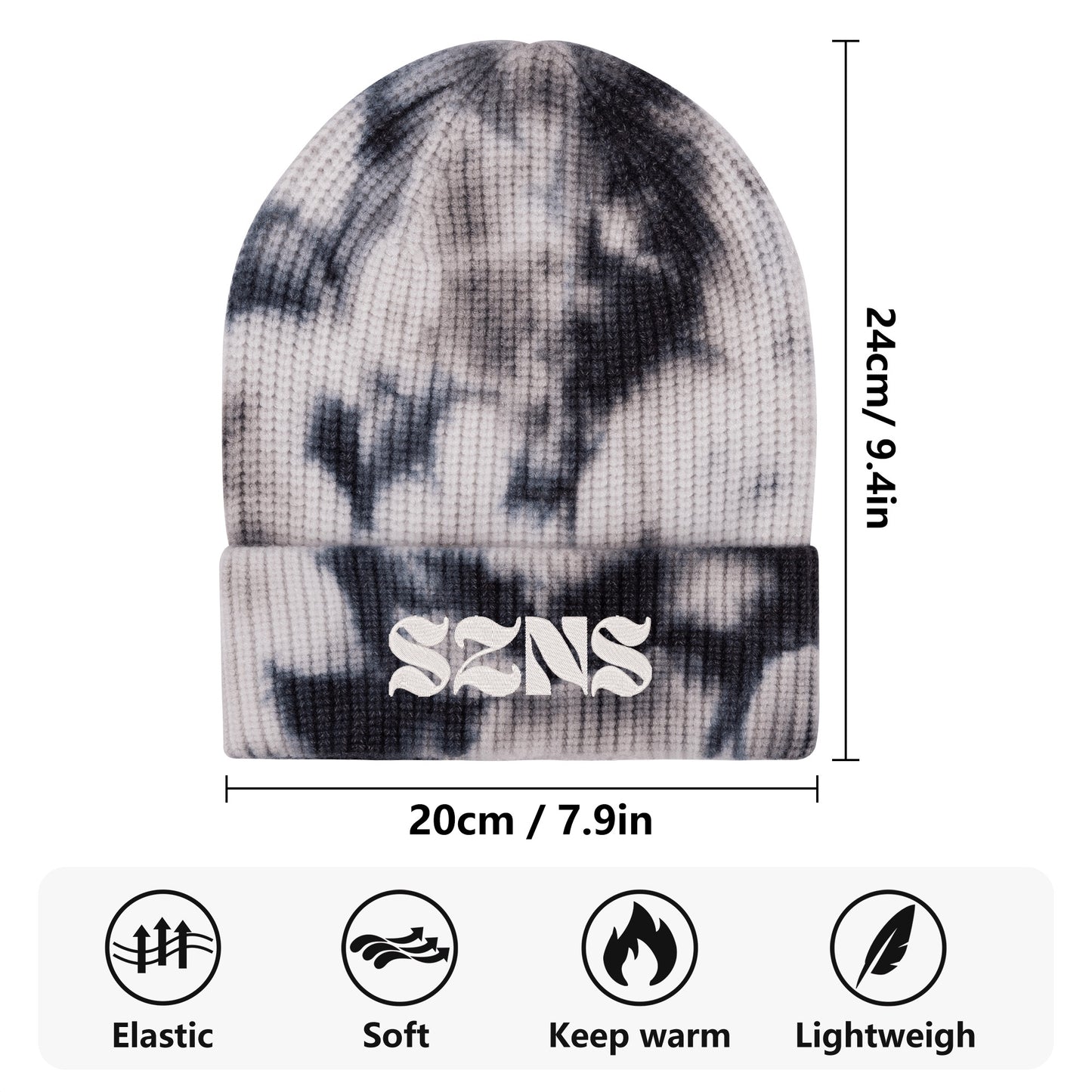 SZNS Embroidered Camo Beanie